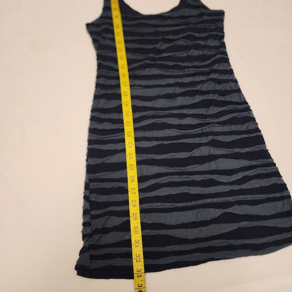 Free People Distressed Cloth Striped Sleeveless Dress Size M - Picture 9 of 12